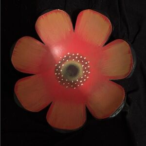 Red and Orange Flower Bowl